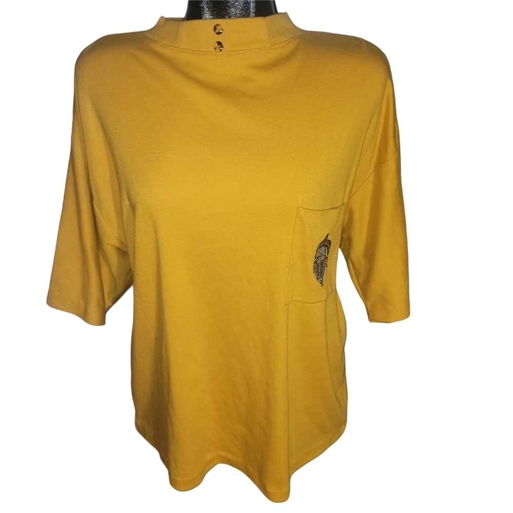 Vintage Jessica Yellow Womens Top